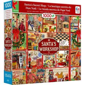 Ceaco Santa's Secret Shop 1000 Piece Jigsaw Puzzle